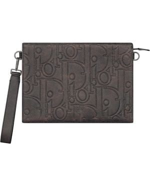 Dior A5 Triangle Pouch - Grey