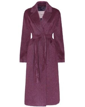 Twinset Classic Coat - Purple