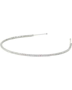 Jennifer Behr Elize Crystal Headband - White