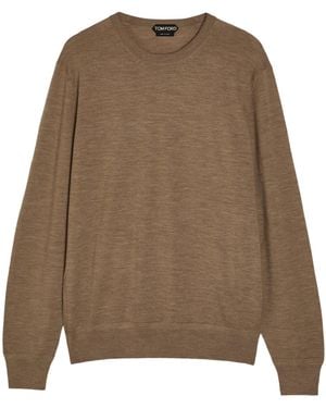 Tom Ford Wool Knitted Sweater - Brown