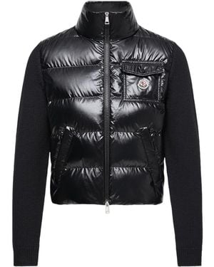Moncler Padded Zip-Up Cardigan - Black