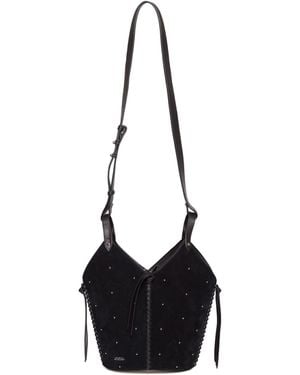 Isabel Marant Logo Shoulder Bag - Black