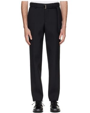 Sacai Belt Loops Slacks - Black