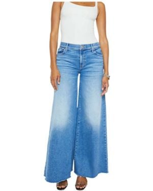 Mother Denim Pants With Belt Loops - Blue