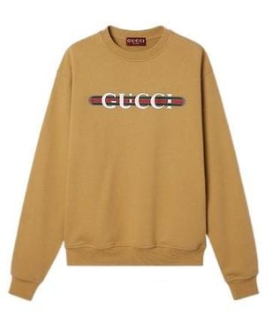 Gucci Cotton Jersey Sweatshirt - Natural