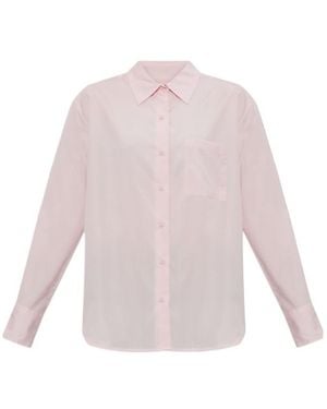 Rag & Bone Connie Chest-Pocket Shirt - Pink