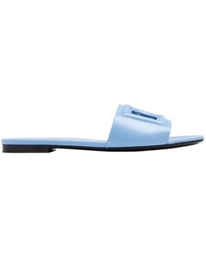 Dolce & Gabbana Logo Cut-Out Sandals - Blue