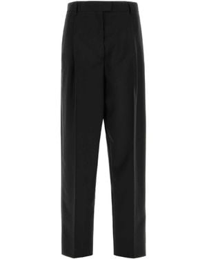 Prada Pleated Tailored Pants - Black