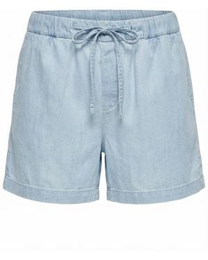 Gucci Straight Leg Denim Shorts - Blue