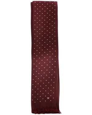 Tom Ford Polka Dot Scarf - Red