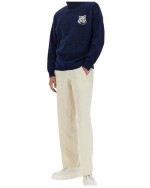Maison Kitsuné Turtleneck Jumper - Blue