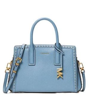 MICHAEL Michael Kors Laila Small Studded Satchel Bag - Blue