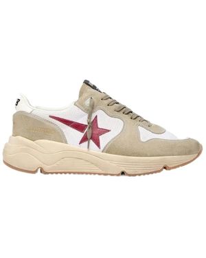 Golden Goose Star-Appliqué Running-Sole Trainers - Pink