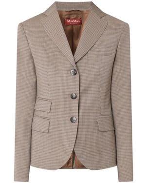 Max Mara Long-Sleeve Blazer - Brown