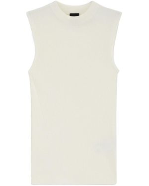 BOSS Sleeveless Knitted Top - Natural