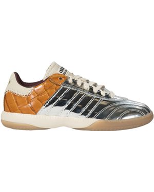 Adidas by Wales Bonner Adidas Originals X Wales Bonner Mn Samba Low-Top Trainers - Metallic