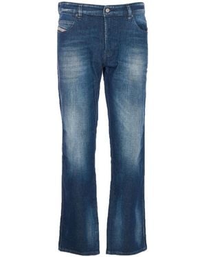 DIESEL Mid Rise Slim Fit Jeans - Blue