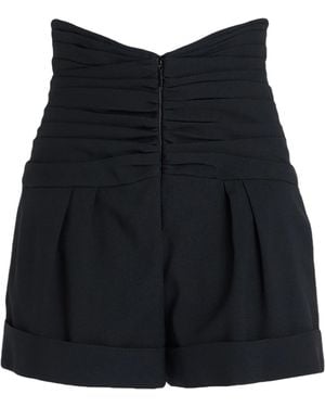 Saint Laurent Pleated Shorts - Black