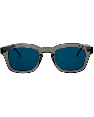Thom Browne Eyewear Rectangular Frame Sunglasses - Blue