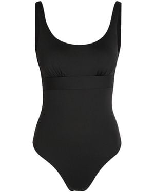 Max Mara Round Neck One-Piece Swimsuit - Black