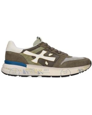 Premiata And Leather Sneakers - Brown