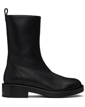 Courreges Courrèges Round Toe Rider Boots - Black