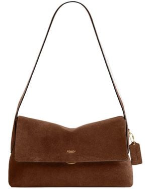 COACH Chelsea Suede Shoulder Bag - Brown
