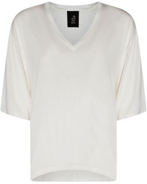 Thom Krom Relaxed V-Neck Top - White