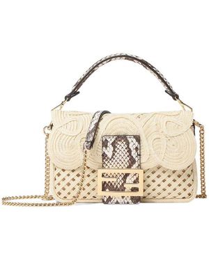 Fendi Mini Baguette Shoulder Bag - Metallic