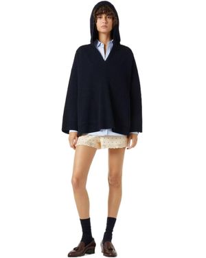 Loro Piana Sloop Wool Hooded Jumper - Blue