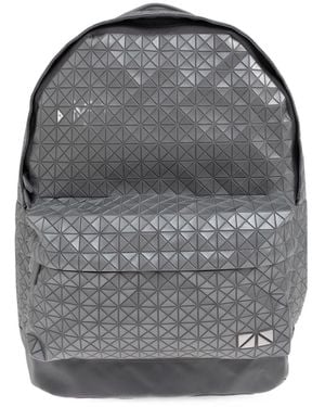 Issey Miyake Geometric-Pattern Backpack - Gray