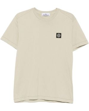 Stone Island Logo Patch T-Shirt - White