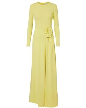 Roland Mouret Floral-Applique Gown - Yellow