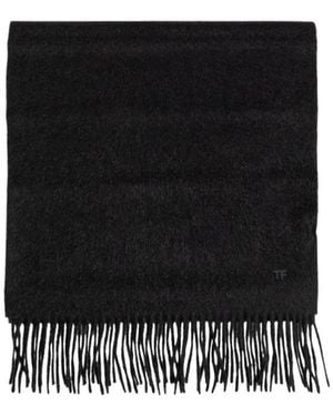 Tom Ford Tasselled Scarf - Black