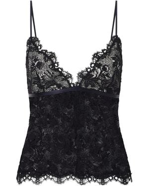 Isabel Marant Adiena Lace Top - Black