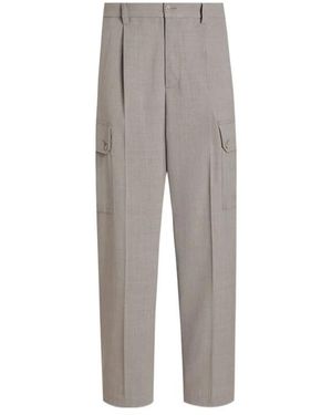 Dolce & Gabbana Dolce & Gabbana Textile Fibre Trousers - Grey