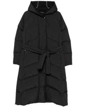 Moorer Long-Sleeved Hooded Down Jacket - Black