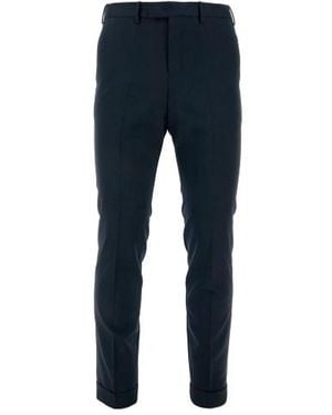 Pt Pantaloni Pantaloni Torino Travel Wool Blend Slacks - Blue