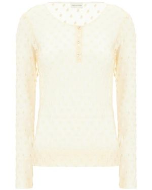 Dries Van Noten Long-Sleeved Knitwear - White