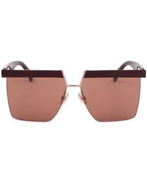 Max Mara Geometric Frame Sunglasses - Pink