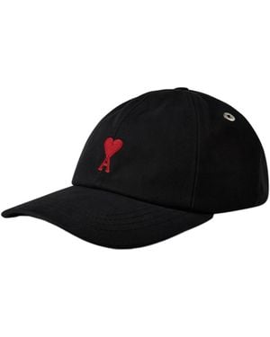 Ami Paris Adc Embroidery Cap - Black