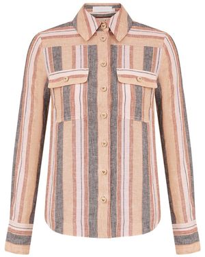 Zimmermann Wanderlust Stripe Shirt - Pink