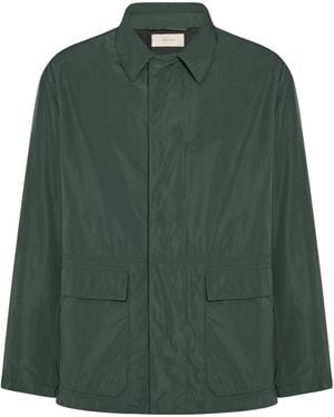 The Row Long-Sleeved Casual Jacket - Green