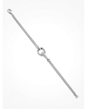 Gucci Horsebit Diamond 18K Bracelet - Metallic