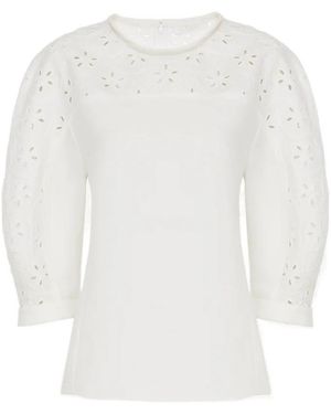 Chloé Bubble Sleeve Blouse - White