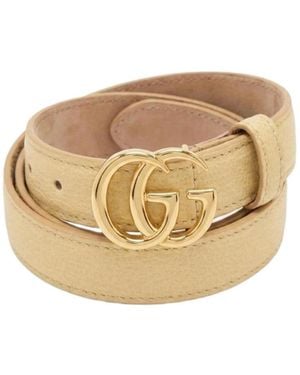 Gucci Buckle Belt - Natural