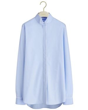Dior Wing-Collar Blouse - Blue