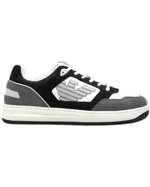 EA7 Round-Toe Sneakers - Black