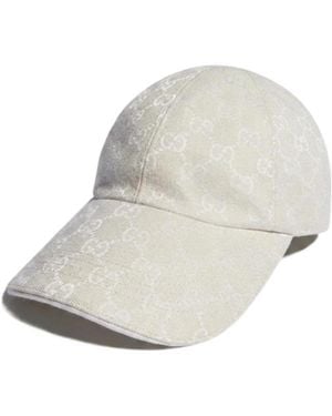 Gucci Gg Cotton Canvas Baseball Hat - White