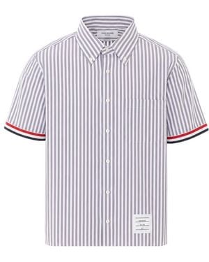 Thom Browne Short-Sleeved Shirt - White